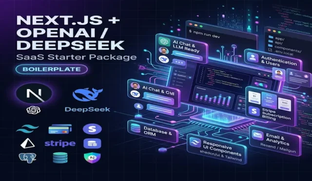 Next.js + OpenAI / DeepSeek SaaS Başlangıç Paketi (Boilerplate)