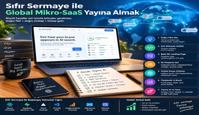Sıfır Sermaye ile Global Mikro-SaaS Yayına Almak