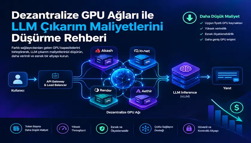 Dezantralize GPU Ağları ile LLM Çıkarım Maliyetlerini Düşürme Rehberi